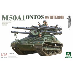 1:16 Американско лекобронирано верижно противотанково оръдие M50A1 Онтос с интериор (M50A1 Ontos)