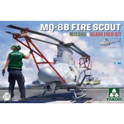 1:35 Безпилотен летателен апарат MQ-8B Fire Scout с ракета и комплект за сгъване