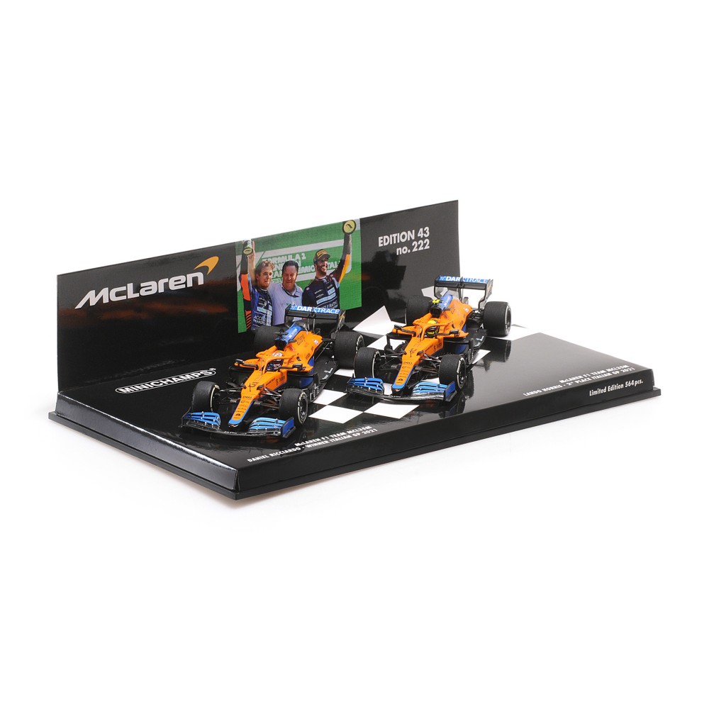2-CAR SET - MCLAREN F1 TEAM MCL35M - 1-2 FINISH RICCIARDO/NORRIS - ITALIAN GP 2021