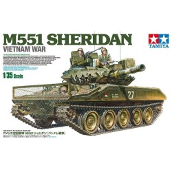 1:35 Американски лек танк  M551 Sheridan с екипаж, Виетнамска война (U.S. M551 Sheridan (Vietnam War) with Crew) - 3 фигури