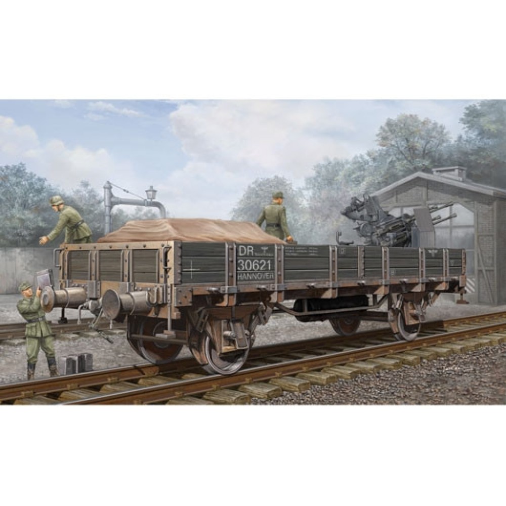 1:35 Германски товарен вагон-гондола с ниски страни (German Railway Gondola (Lower sides)) 1:35 Германски товарен вагон-гондола с ниски страни (German Railway Gondola (Lower sides))