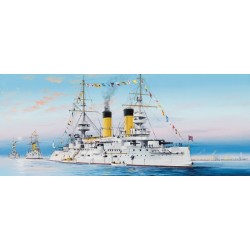 1:350 Руски боен кораб "Цесаревич" 1904 (Russian Navy Tsesarevich Battleship 1904) - с метална верига на котвата