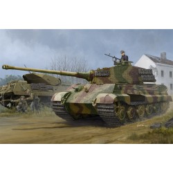 1:35 Германски танк Тигър II (Хеншел 1944) с цимерит (Pz.Kpfw.VI Sd.Kfz.182 Tiger II (Henschel 1944 Production) w/ Zimmerit)