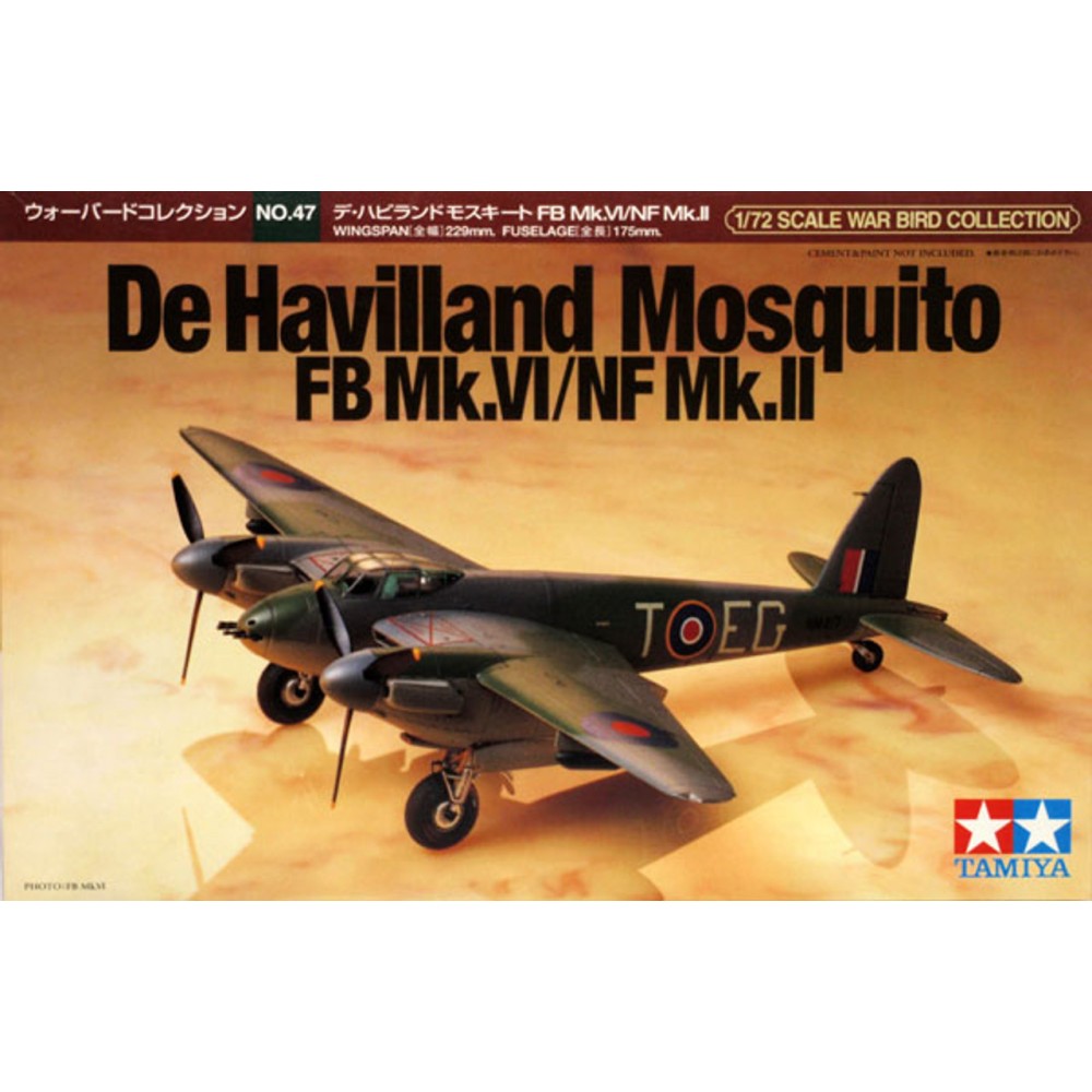 1:72 Британски многоцелеви самолет Де Хавиланд Комар ФБ Мк.VI/НФ Mk.II (De Havilland Mosquito FB Mk.VI/NF Mk.II) 1:72 Британски многоцелеви самолет Де Хавиланд Комар ФБ Мк.VI/НФ Mk.II (De Havilland Mosquito FB Mk.VI/NF Mk.II)
