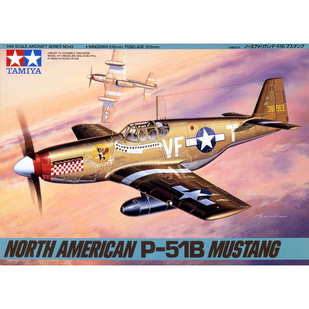 1:48 Американски изтребител Норт Американ П-51 Мустанг (North American P-51B Mustang) 1:48 Американски изтребител Норт Американ П-51 Мустанг (North American P-51B Mustang)
