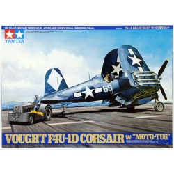 1:48 Американски палубен изтребител F4U-1D с мото-влекач (F4U-1DCorsair with 'Moto-Tug') - 1 фигура