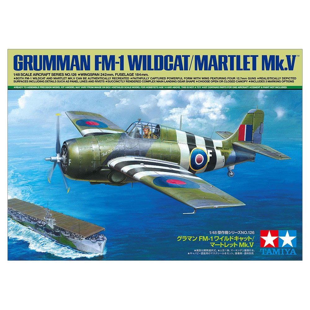1:48 Палубен изтребител Груман Ф-М-1 Уайлдкат/Мартлет Мк. V (Grumman FM-1 Wildcat/Martlet Mk.V)