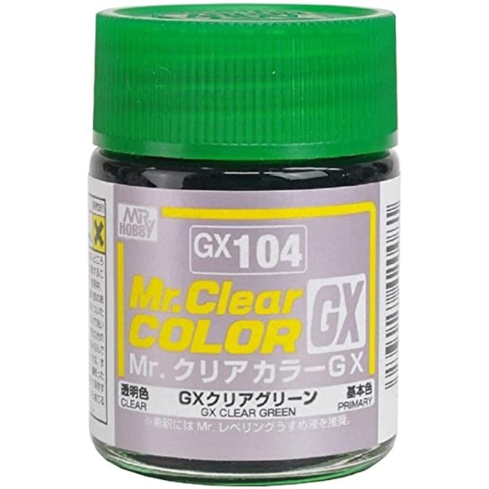 GX-104 Mr. Color GX (18 ml) Clear Green GX-104 Mr. Color GX (18 ml) Clear Green