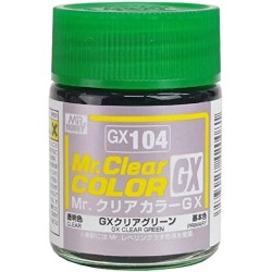 GX-104 Mr. Color GX (18 ml) Clear Green