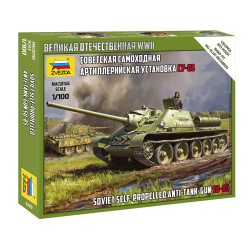 1:100 Soviet self-propelled artillery mount SU-85 - сглобка без лепило