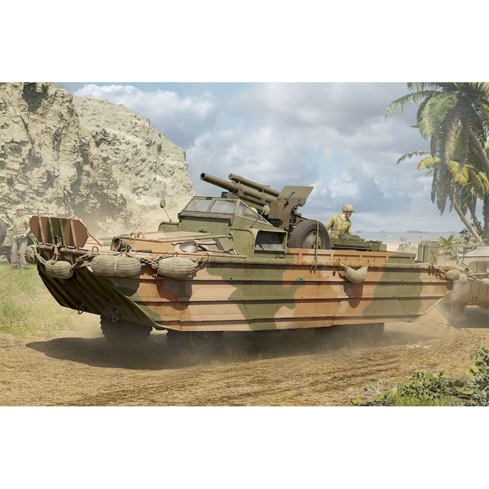 1:35 Американска амфибия GMC DUKW-353 със 105 мм гаубица 1:35 Американска амфибия GMC DUKW-353 със 105 мм гаубица