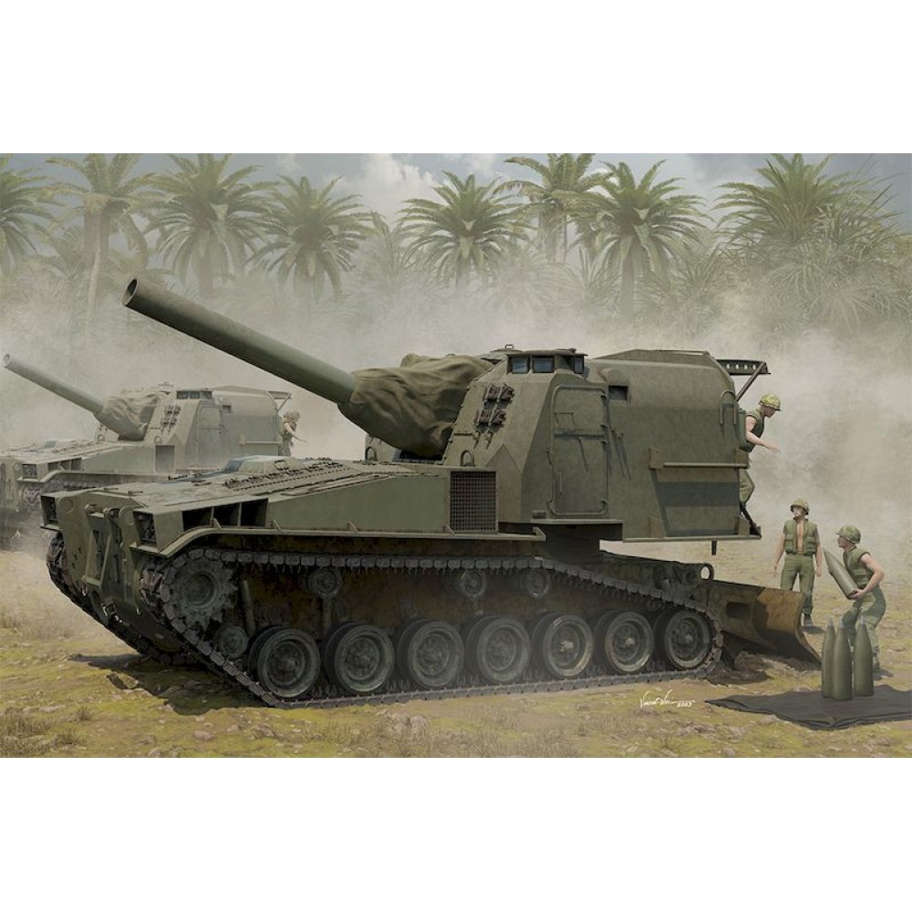 1:35 Американска самоходна гаубица M55 203mm Self-Propelled Howitzer 1:35 Американска самоходна гаубица M55 203mm Self-Propelled Howitzer