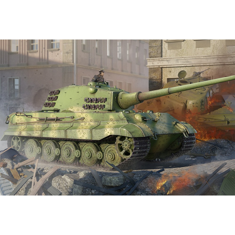 1:35 Германски танк Пз.Кпфв.VI Сд.Кфз.182 Тигър II с оръдие Хеншел 105 мм (Pz.Kpfw.VI Sd.Kfz.182 Tiger II (Henschel 105mm)) 1:35 Германски танк Пз.Кпфв.VI Сд.Кфз.182 Тигър II с оръдие Хеншел 105 мм (Pz.Kpfw.VI Sd.Kfz.182 Tiger II (Henschel 105mm))