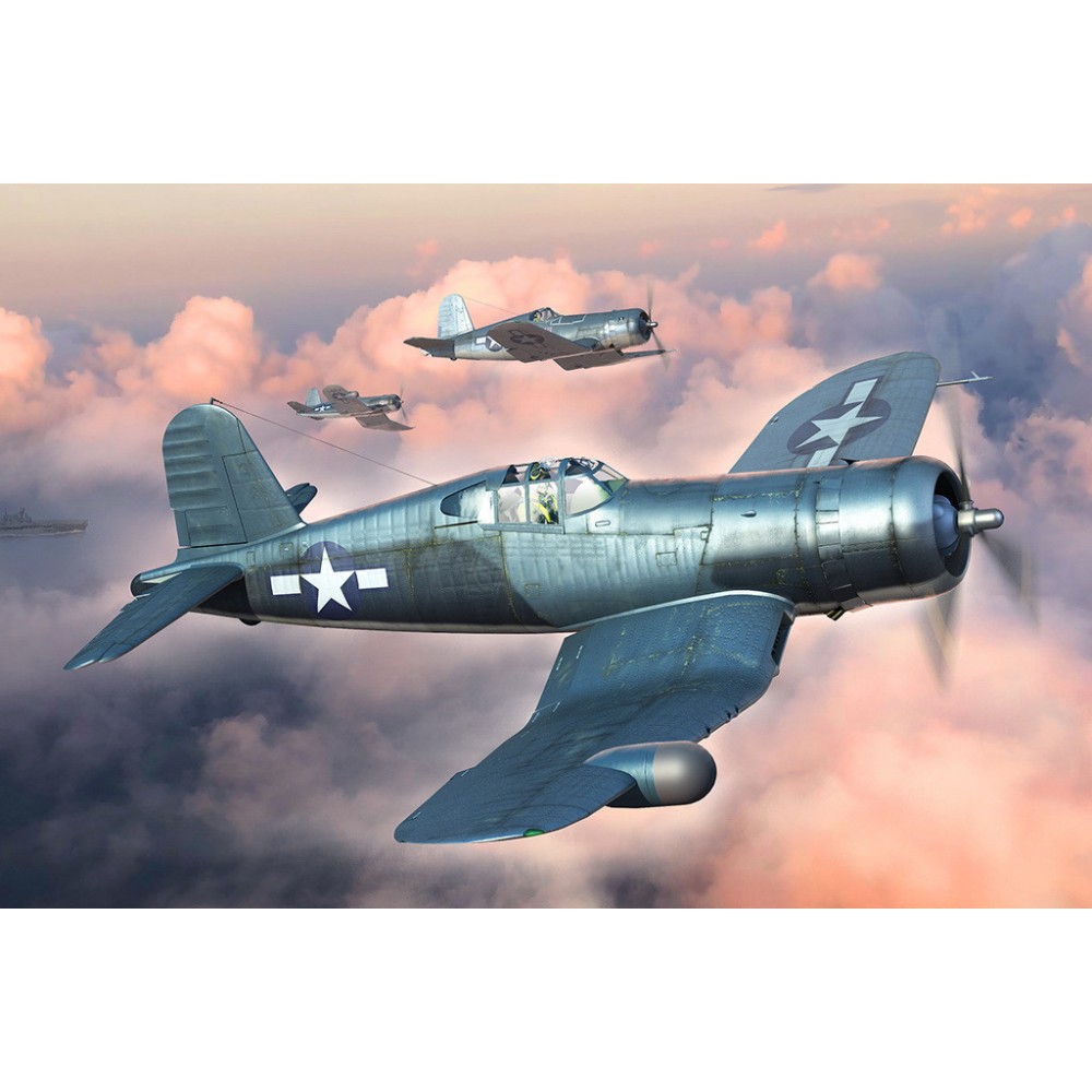 1:48 Американски самолет Воит Ф4У-1А/2 Корсар, избор от 2 модела (Vought F4U-1A/2 Corsair (2-in-1)) 1:48 Американски самолет Воит Ф4У-1А/2 Корсар, избор от 2 модела (Vought F4U-1A/2 Corsair (2-in-1))