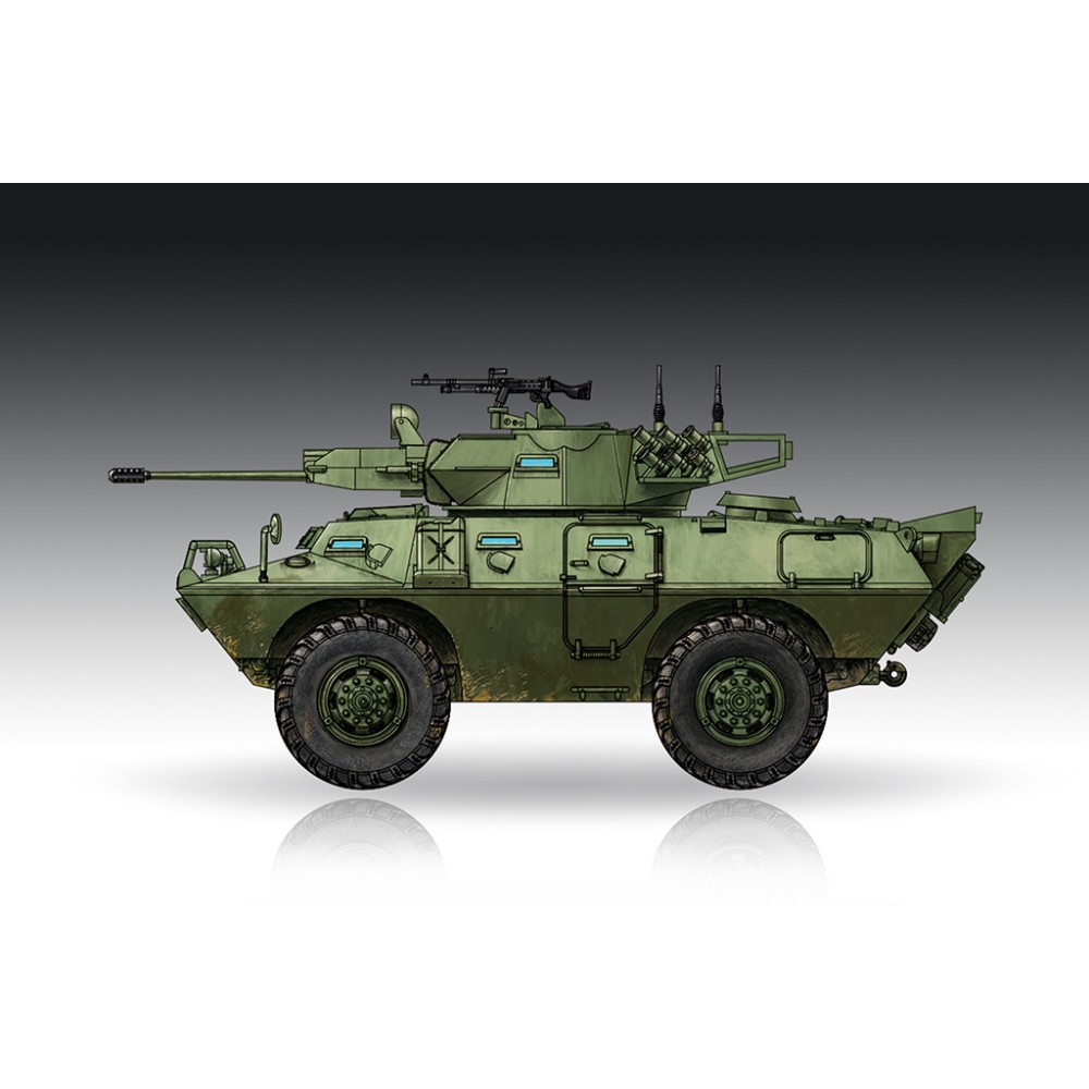 1:72 Американски амфибиен бронетранспонтьор В-150 Командо (V-150 Commando) с 2мм оръдие 1:72 Американски амфибиен бронетранспонтьор В-150 Командо (V-150 Commando) с 2мм оръдие
