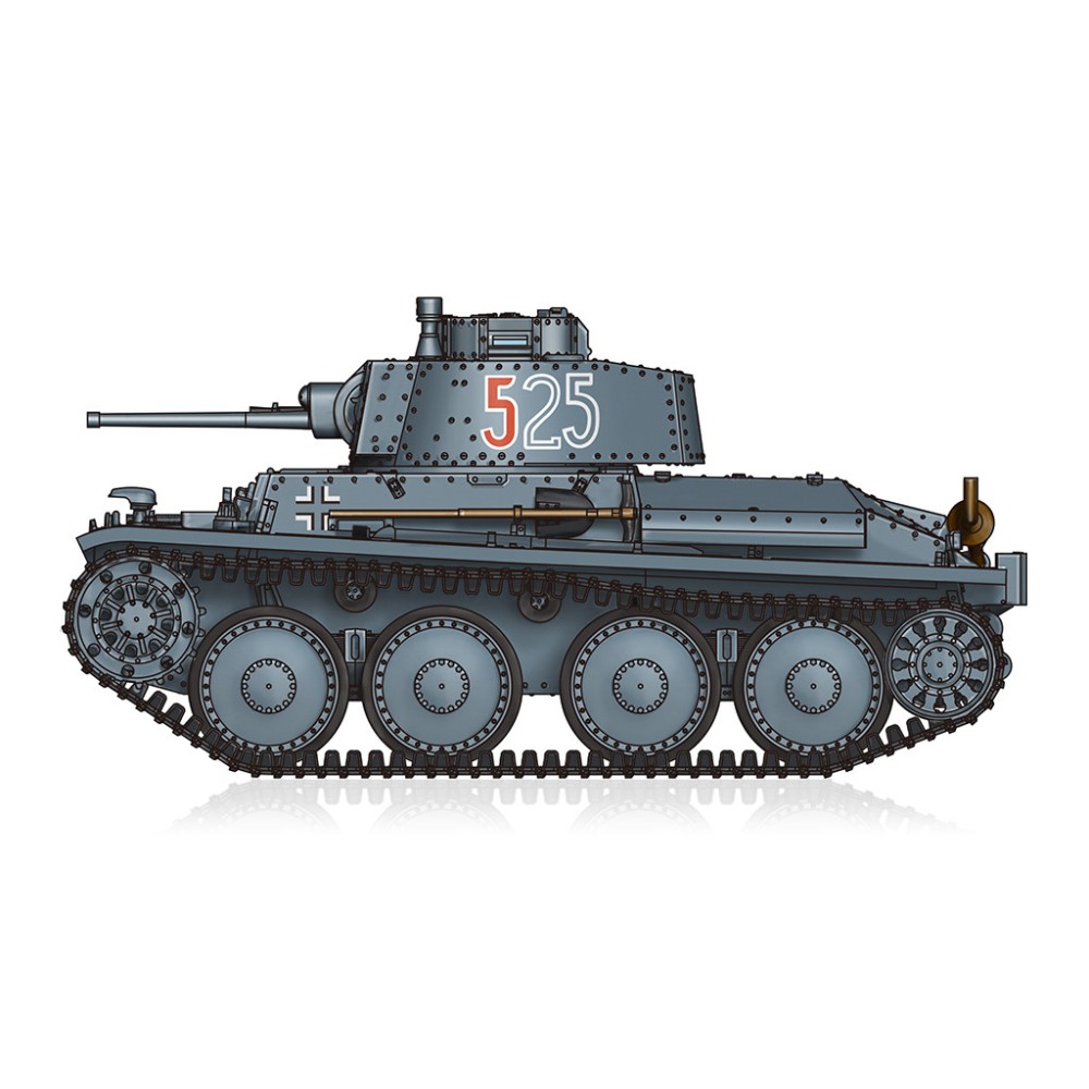 1:72 Германски танк Пз.Кпфв.38т модел Е/Ф (Pz.Kpfw. 38(t) Ausf.E/F) 1:72 Германски танк Пз.Кпфв.38т модел Е/Ф (Pz.Kpfw. 38(t) Ausf.E/F)