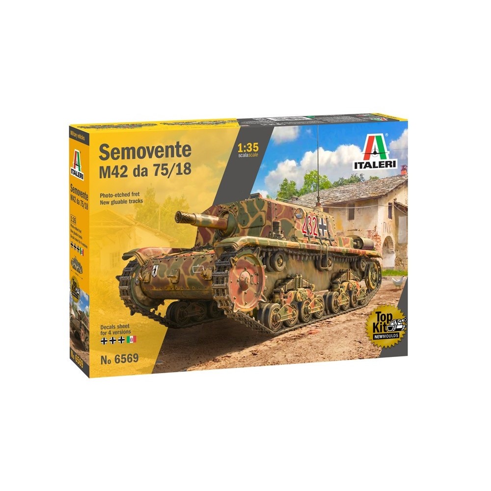 1:35 Италиански танк SEMOVENTE M.42 da 75/18 1:35 Италиански танк SEMOVENTE M.42 da 75/18