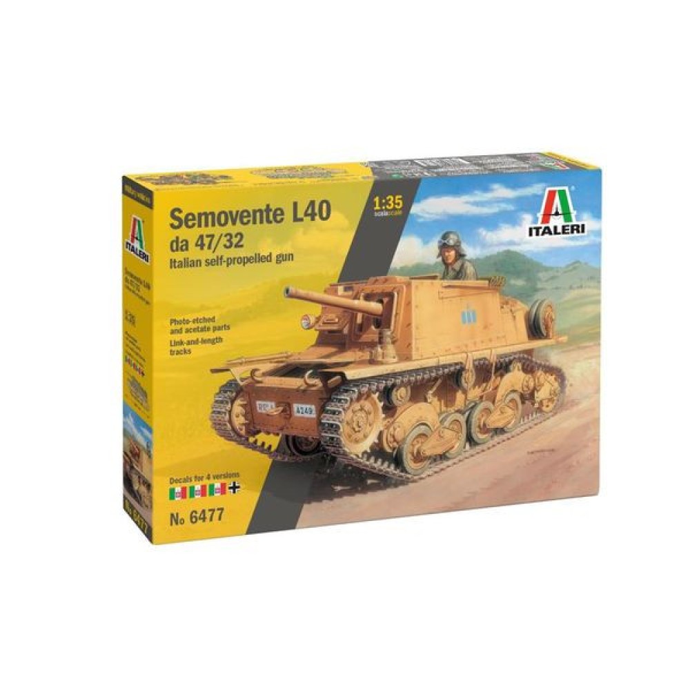 1:35 Италианско самоходно оръдие Semovente L40 da 47/32 1:35 Италианско самоходно оръдие Semovente L40 da 47/32