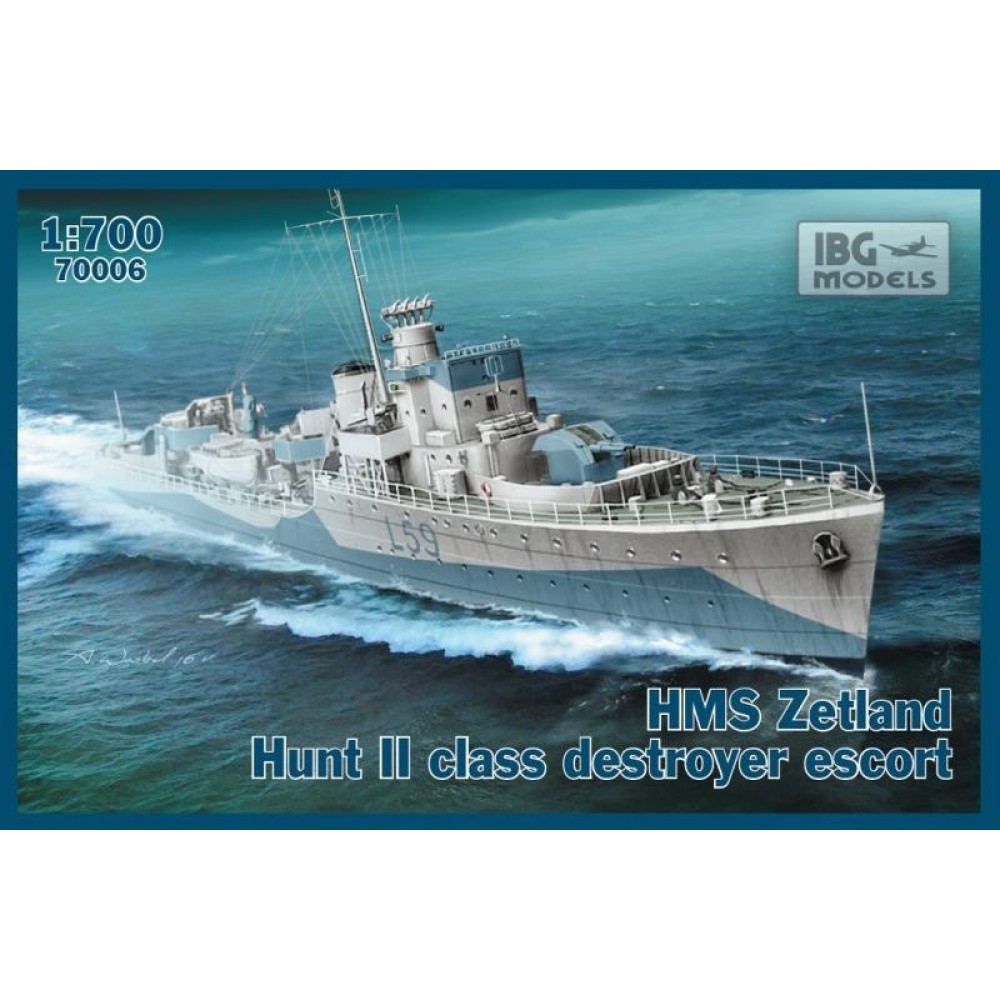 1:700 Ескортен кораб ОРП Слазак клас Хънт II, 1943 (ORP SLAZAK 1943 Hunt II Class Destroyer Escort) 1:700 Ескортен кораб ОРП Слазак клас Хънт II, 1943 (ORP SLAZAK 1943 Hunt II Class Destroyer Escort)