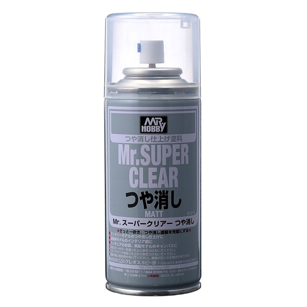 B-514 Лак на спрей Mr. Super Clear Flat Spray (170 ml)