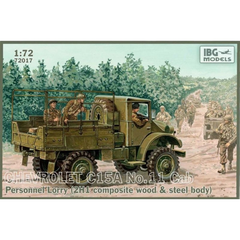 1:72 Брониран камион за превоз Шевролет Ц15А кабина 11 (Chevrolet C15A No.11 Cab) 2H1 Корпус от композитно дърво и стомана 1:72 Брониран камион за превоз Шевролет Ц15А кабина 11 (Chevrolet C15A No.11 Cab) 2H1 Корпус от композитно дърво и стомана