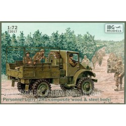 1:72 Брониран камион за превоз Шевролет Ц15А кабина 11 (Chevrolet C15A No.11 Cab) 2H1 Корпус от композитно дърво и стомана