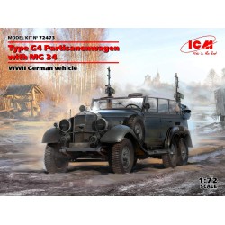 1:72 Германски автомобил Тип Г4 Партизанваген (G4 Partisanenwagen) с картечница МГ 34 (MG 34), Втора световна война