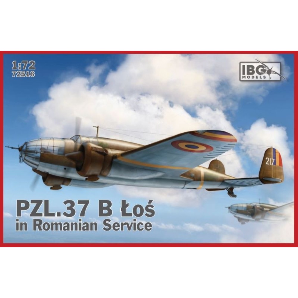 1:72 Самолет ПЗл 37Б Лос II (PZL 37B Los II) на въоръжение в румънската армия 1:72 Самолет ПЗл 37Б Лос II (PZL 37B Los II) на въоръжение в румънската армия