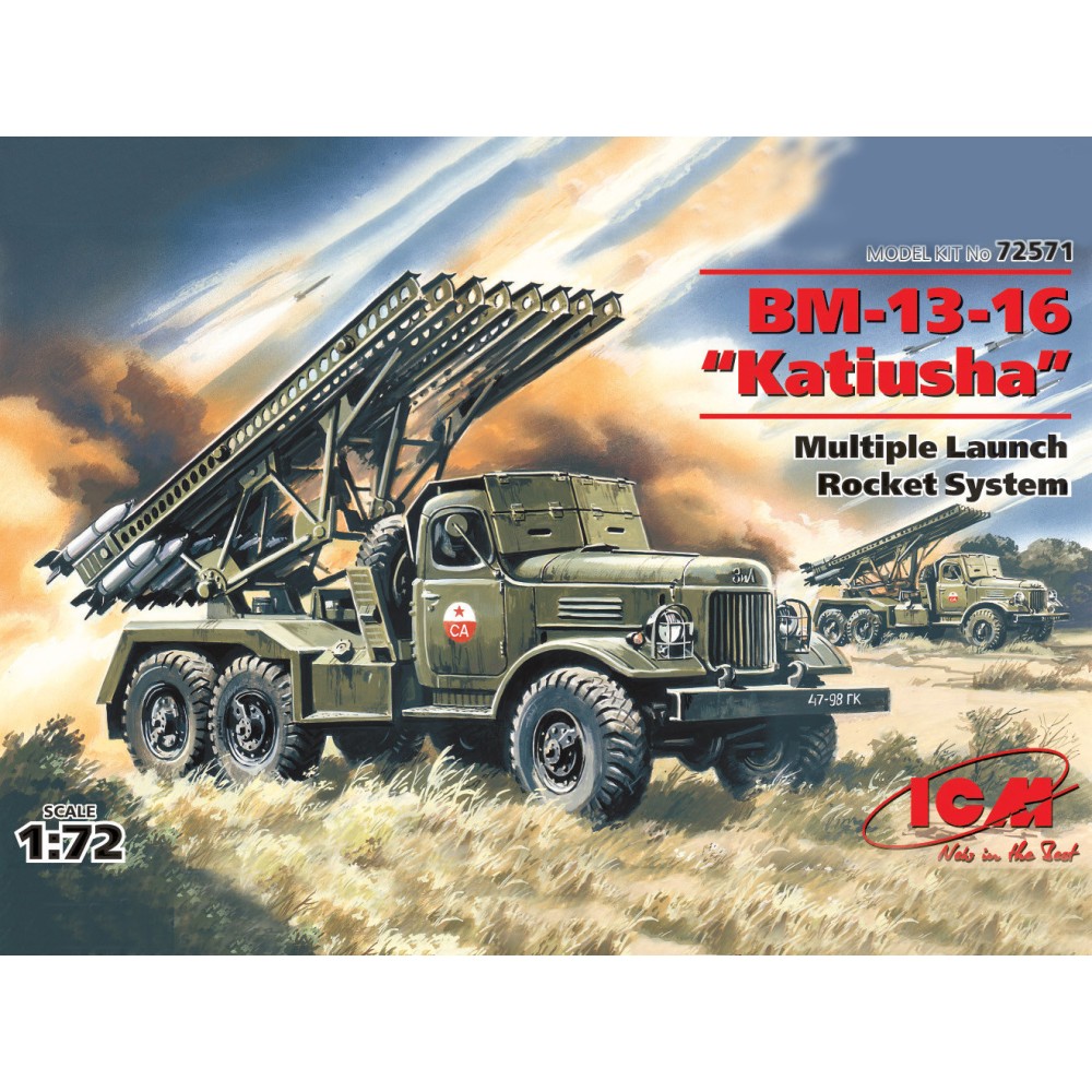 1:72 Съветска система за залпов огън BM-13-16 на база ZiL-157 1:72 Съветска система за залпов огън BM-13-16 на база ZiL-157