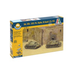 1:72 Комплект от 2 танка Sd. Kfz.161  Pz. Kpfw. IV F1/F2 - бърза сглобка
