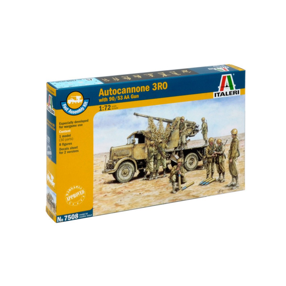 1:72 Италианско оръдие AUTOCANNONE 3RO with 90/53 AA GUN - бърза сглобка 1:72 Италианско оръдие AUTOCANNONE 3RO with 90/53 AA GUN - бърза сглобка