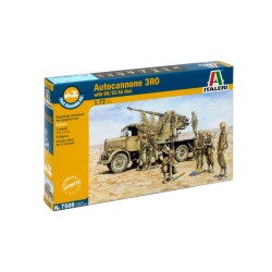 1:72 Италианско оръдие AUTOCANNONE 3RO with 90/53 AA GUN - бърза сглобка