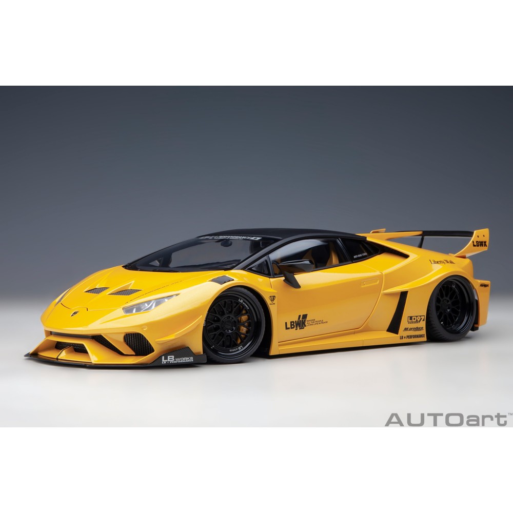 LIBERTY WALK LB SILHOUETTE WORKS Huracan GT 2019 (metallic yellow) (composite model/full openings) LIBERTY WALK LB SILHOUETTE WORKS Huracan GT 2019 (metallic yellow) (composite model/full openings)