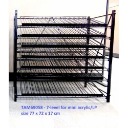 Стелаж за бои Тамия: 7 нива x 15 бурканчета - Mini Paints Stand - 77x72x17