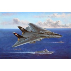1:48 Американски палубен изтребител-прехващач Груман Ф-14Б  ВФ-103 (Grumman F-14B Tomcat VF-103 Jolly Rogers - Santa Cat)