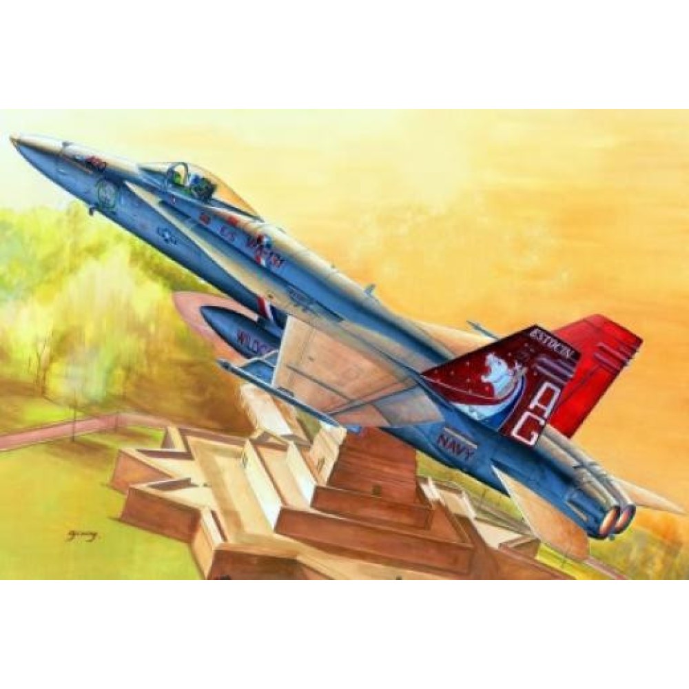 1:48 Многоцелеви изтребител на САЩ McDonnell-Douglas F/A-18C Hornet 1:48 Многоцелеви изтребител на САЩ McDonnell-Douglas F/A-18C Hornet