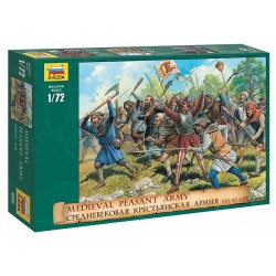 1:72 Средновековна армия от селяни - 42 фигури
