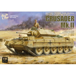 1:35 Британски танк Кръстносец Мк II (Crusader Mk II) с възмовност за сглобяване на версия на германски танк Панцер Мк V746 (е)
