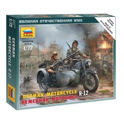 1:72 Германски мотоциклет R-12 - сглобка без лепило