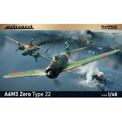 1:48 Японски изтребител А6М3 Тип 22 Зиро (A6M3 Zero Type 22) - ProfiPACK