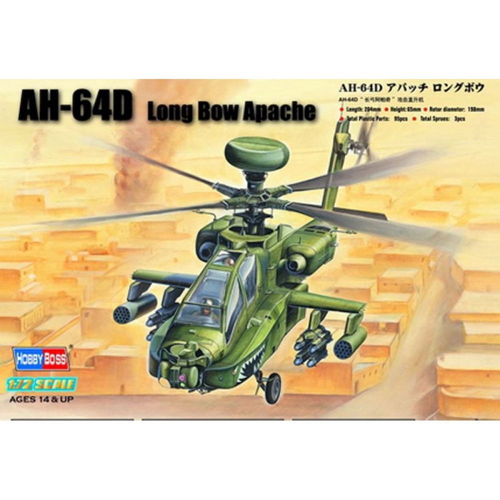 1:72 Американски хеликоптер AH-64D Long Bow Apache 1:72 Американски хеликоптер AH-64D Long Bow Apache