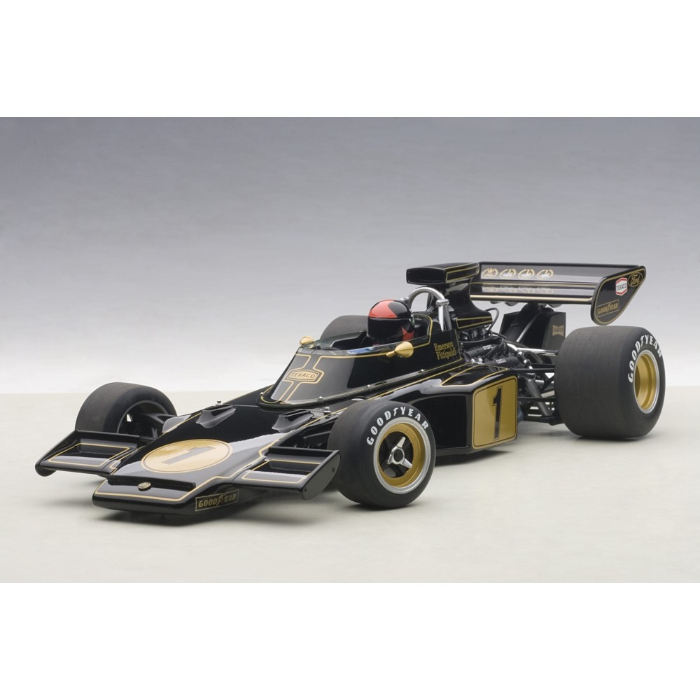 Lotus 72 E 1973 Fittipaldi #1 (with driver figurine fitted) (composite model/no openings) Lotus 72 E 1973 Fittipaldi #1 (with driver figurine fitted) (composite model/no openings)