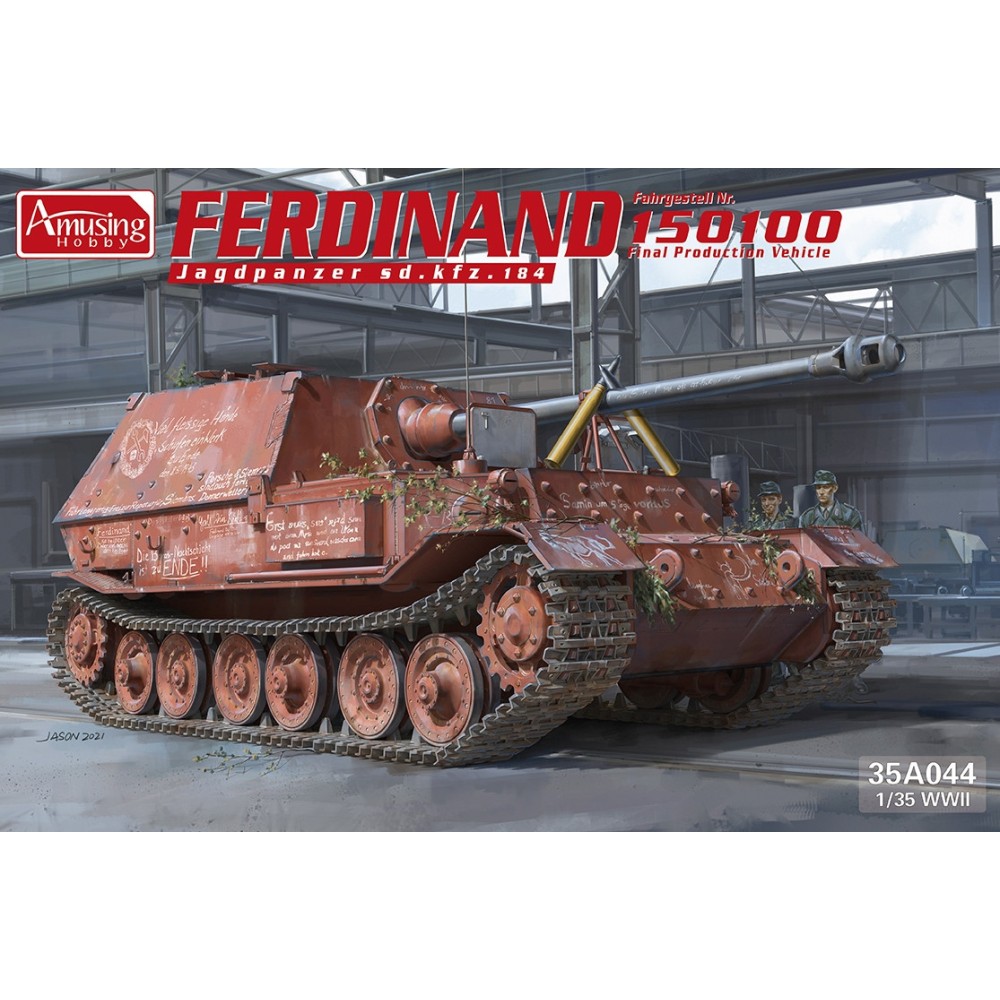 1:35 Германско самоходно оръдие Фердинанд 150100 Ягдпантер Сд.Кфз.184 (Ferdinand 150100 Jagdpanzer Sd.kfz.184)
