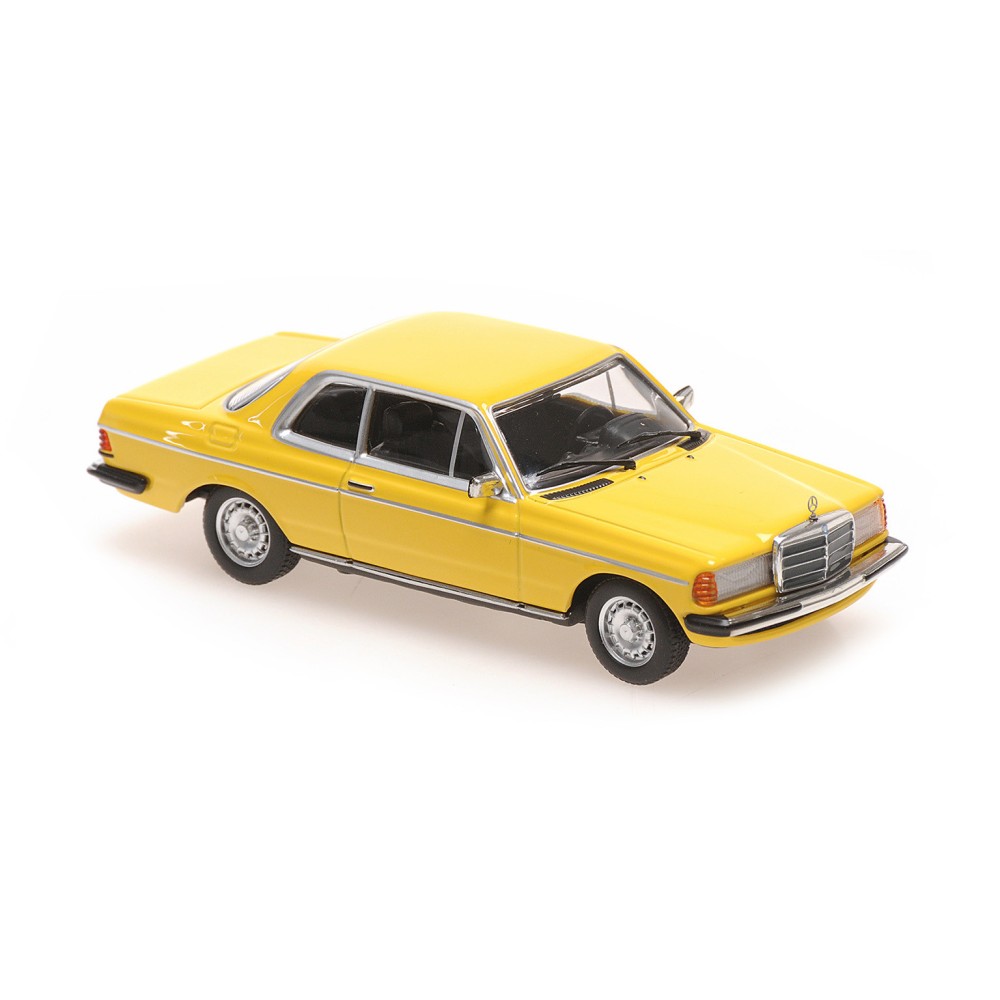 MERCEDES-BENZ (W123) 230CE – 1976 – YELLOW/BEIGE - MAXICHAMPS MERCEDES-BENZ (W123) 230CE – 1976 – YELLOW/BEIGE - MAXICHAMPS