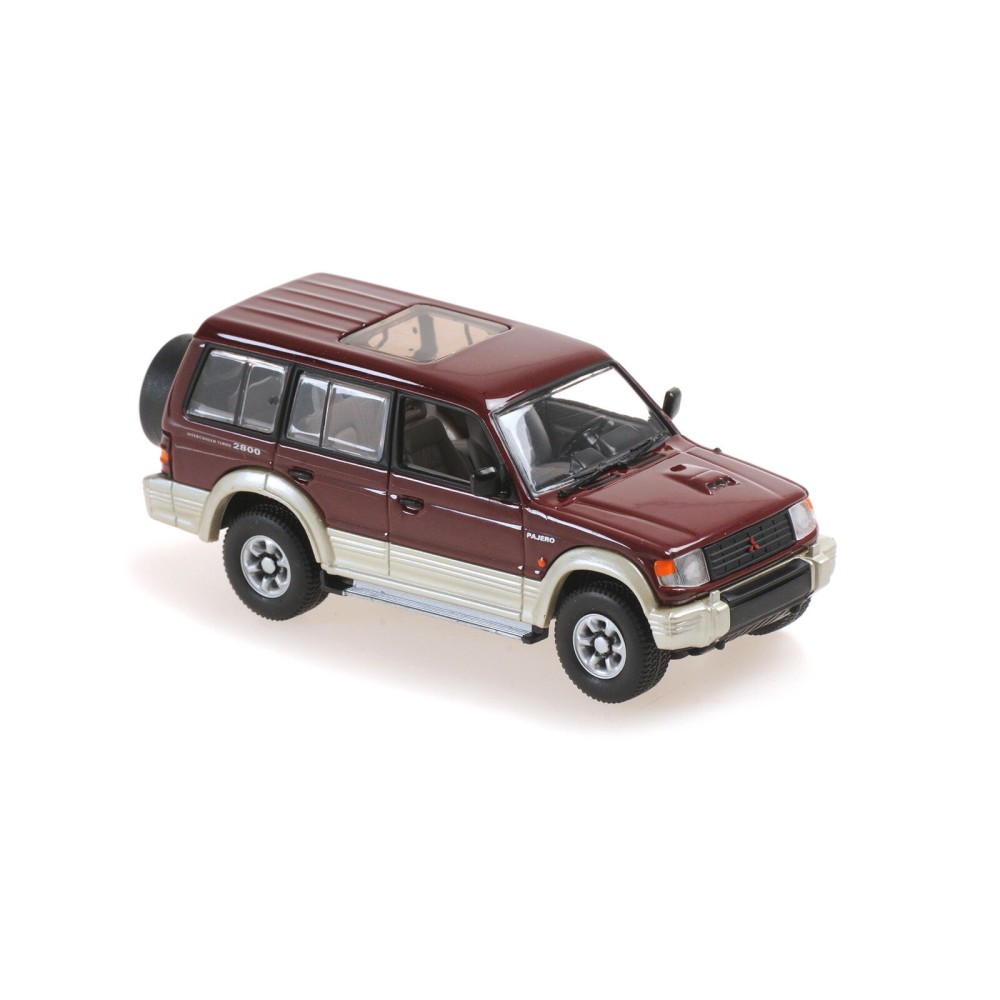 MITSUBISHI PAJERO LWB – 1991 – DARK RED METALLIC - MAXICHAMPS MITSUBISHI PAJERO LWB – 1991 – DARK RED METALLIC - MAXICHAMPS