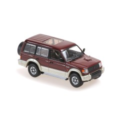 MITSUBISHI PAJERO LWB – 1991 – DARK RED METALLIC - MAXICHAMPS
