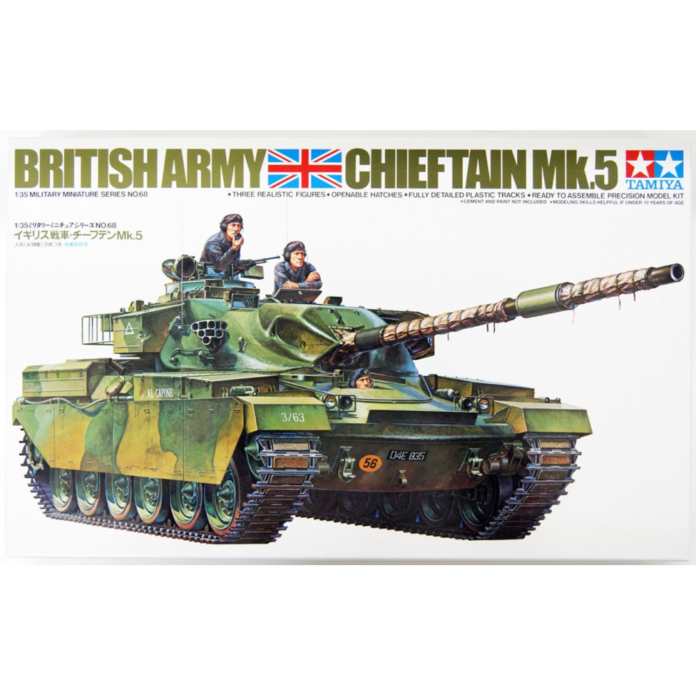 1:35 Британски танк Чийфтан Мк.5 (British Chieftain Mk. 5 Tank) - 3 фигури 1:35 Британски танк Чийфтан Мк.5 (British Chieftain Mk. 5 Tank) - 3 фигури
