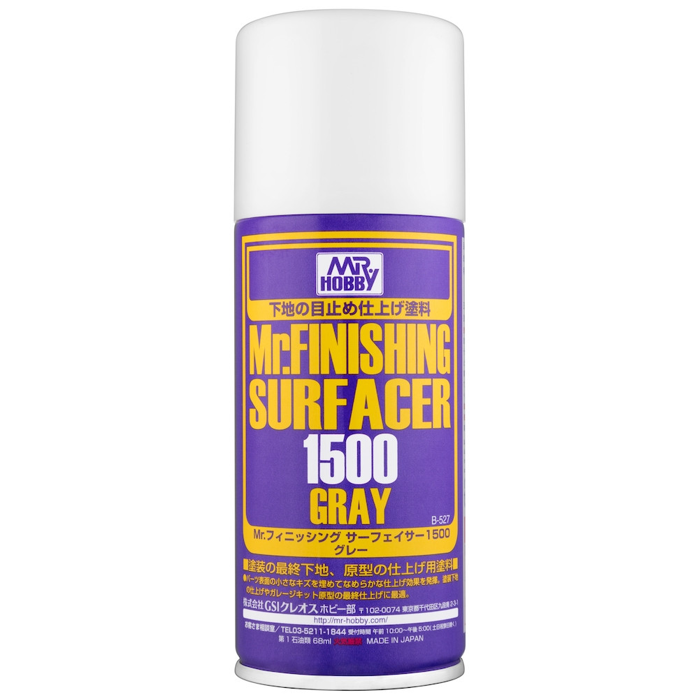 B-527 Спрей-грунд, сив Mr. Finishing Surfacer 1500 Gray (170 ml)