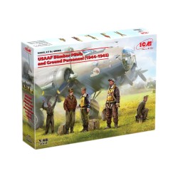1:48 Пилоти на бомбардировачи от USAAF и наземен персонал (1944-1945) (100% нови матрици)