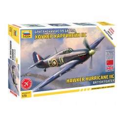 1:72 Британски изтребител Хоукър Хърикейн IIЦ (Hawker Hurricane IIC) - сглобка без лепило